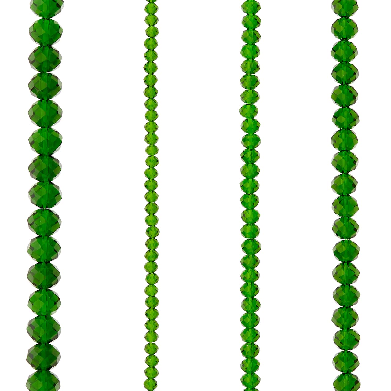 12 Pack: Glass Faceted Rondelle Beads by Bead Landing™
